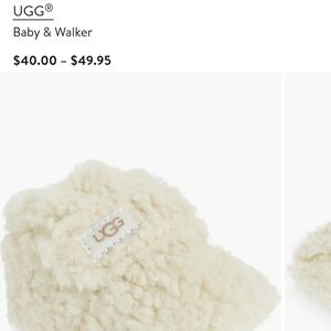 UGG Fluffy Cream Baby Booties